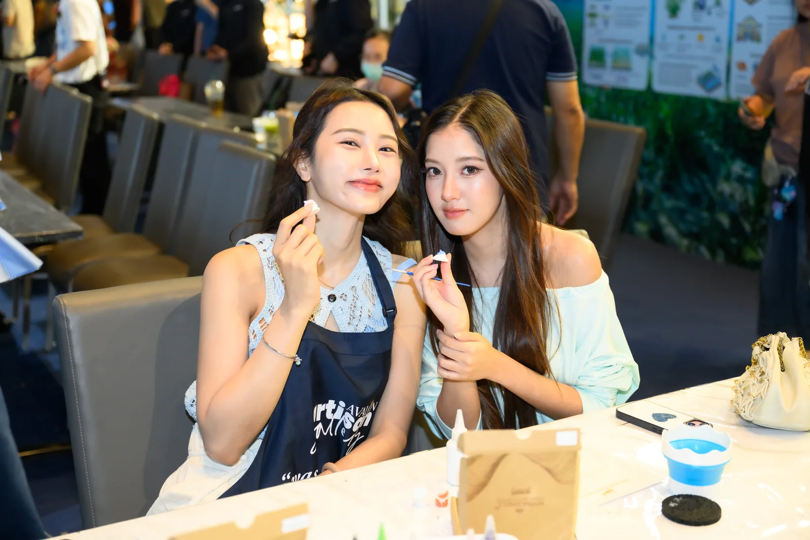 ป้าย QR Find Your Sea Soul และชิ้นงาน Sea Soul ที่บูธ
